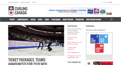 Desktop Screenshot of curling.ca