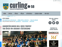Tablet Screenshot of curling.se