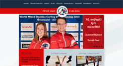 Desktop Screenshot of curling.cz