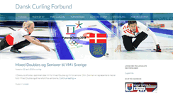 Desktop Screenshot of curling.dk