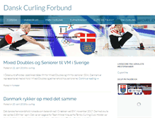 Tablet Screenshot of curling.dk